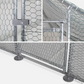 12 sq ft Chicken Coop Run 4x3 ft Galvanized Steel Wire Mesh Poultry Pen Enclosure