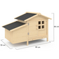Elevated Wooden Chicken Coop with Nesting Box