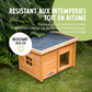 Wooden Cat House with Opening Top Hatch Pet Shelter for Indoor and Outdoor Use