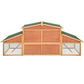 Hamster Cage Small Rodents Wooden Hutch 89 x 30 x 37.6 Inch