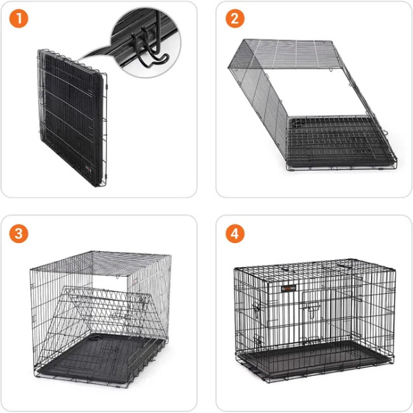XXL Dog Crate Heavy Duty Large Kennel Cage for Extra Large Dogs