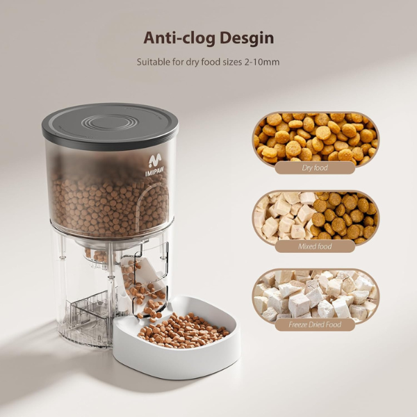 Programmable Automatic Cat Feeder Dry Food Dispenser