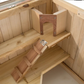 Wooden Small Animal Cage with Openable Wire Mesh Roof for Rodents