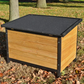 Outdoor Large Dog House Pine Wood with Roof Vent 89x31x32 Inches