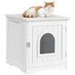 Cat Toilet House with Door 20x21x22 inch Litter Box Enclosure Furniture