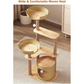 Cat Tree Tower with Sisal Scratching Post - Cat Condo and Climbing Furniture