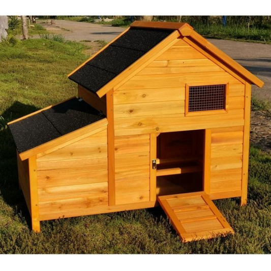 XL Chicken Coop with Shingle Roof for 2 to 4 Hens