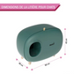 Covered Cat Litter Box 23.6x15x17.7 inch Enclosed Cat Toilet Tray with Lid