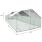 Chicken Coop Run 258 Sq Ft - Galvanized Steel Chicken Enclosure Yard