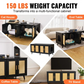 Black Rattan Wooden Cabinet Litter Box Enclosure for Two Cats Decorative Storage Furniture