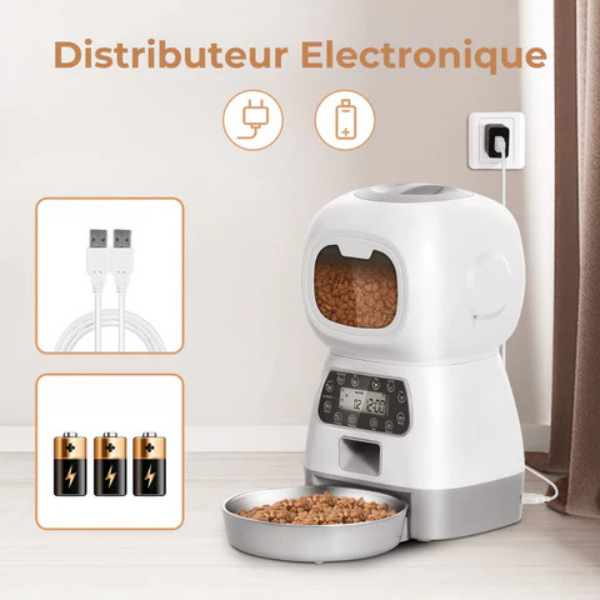 Automatic Dog and Cat Food Dispenser Pet Feeder for Dry Kibble