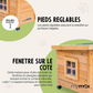 Wooden Cat House with Opening Top Hatch Pet Shelter for Indoor and Outdoor Use