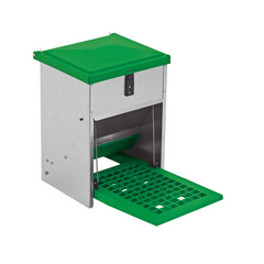 Adjustable Automatic Chicken Feeder 5lbs Pest Resistant Poultry Feed Dispenser