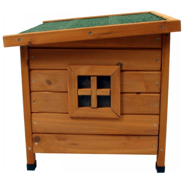 Wooden Cat House Indoor Outdoor Pet Shelter for Cats