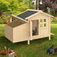 Elevated Wooden Chicken Coop with Nesting Box