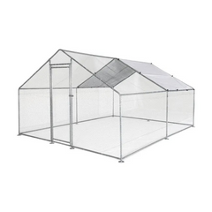 12 sq ft Chicken Coop Run 4x3 ft Galvanized Steel Wire Mesh Poultry Pen Enclosure