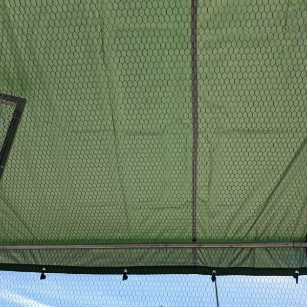 Chicken Coop Run - 6 Sq Ft 38mm Wire Mesh 2x3x7.4 ft Galvanized Steel