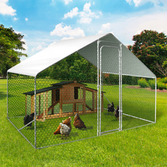 Chicken Coop Run 65 Sq Ft Wire Mesh Pen 3x2 Ft Galvanized Steel Enclosure
