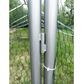 Chicken Run Coop - 344 Sq Ft 8x4x9 ft Galvanized Steel Wire Mesh 1.5 Inch Mesh Size