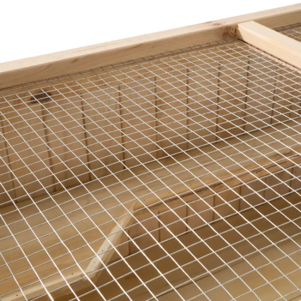 Wooden Small Animal Cage with Openable Wire Mesh Roof for Rodents
