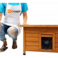 Wooden Cat House Indoor Outdoor Pet Shelter for Cats