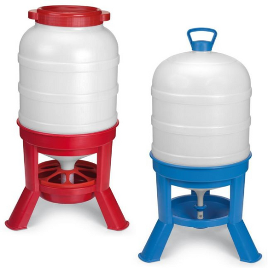 30-Hen Poultry Kit with 40L Waterer and 40L Feeder Siphon System
