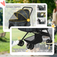 Dog Stroller with 4 Swivel Wheels Pet Stroller for Small Dogs and Puppies