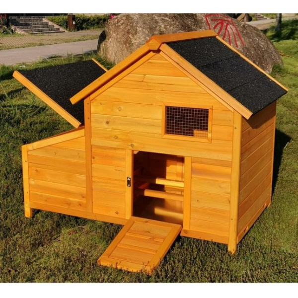 XL Chicken Coop with Shingle Roof for 2 to 4 Hens
