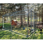 8m² Chicken Coop Run 32mm Tubes 7.4ft High - Reinforced Wire Mesh Pen 13x6.5ft - Galvanized Steel