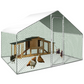 Chicken Coop Run 65 Sq Ft Wire Mesh Pen 3x2 Ft Galvanized Steel Enclosure