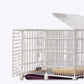 White Dog Playpen with Double Door Access
