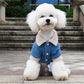 Denim Winter Coat for Dogs Warm Pet Jacket Small Medium Large Sizes