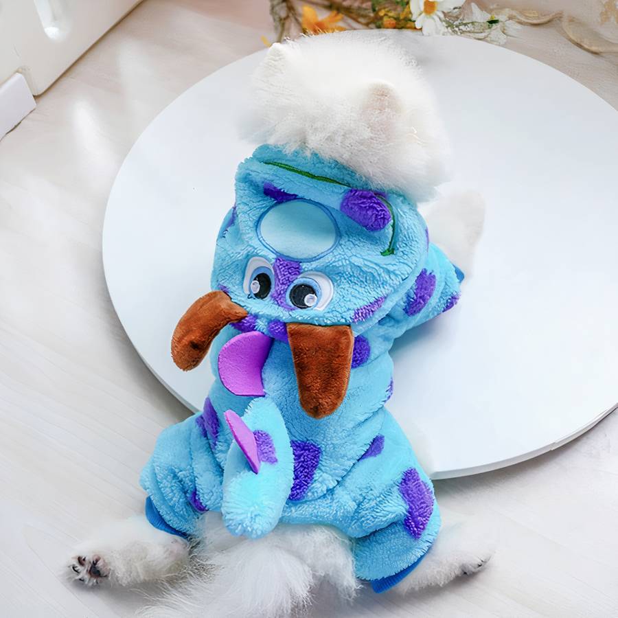 Cute Thick Hoodie Dog Coat Warm Winter Jacket for Small Medium Dogs