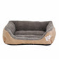 XXL Dog Bed Rectangular Cotton Basket with Paw Print Pattern