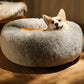XXL Plush Round Dog Bed Cozy Soft Pet Basket