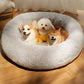 XXL Plush Round Dog Bed Cozy Soft Pet Basket