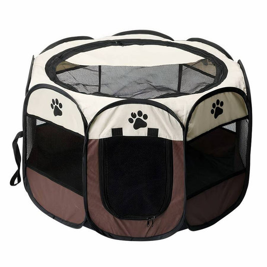 Dog Playpen Fence Enclosure Portable Pet Exercise Yard for Small Medium Large Dogs