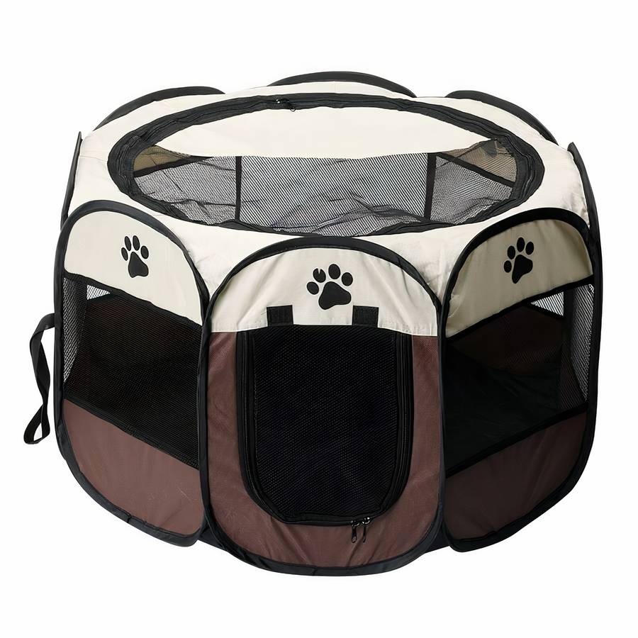 Dog Playpen Fence Enclosure Portable Pet Exercise Yard for Small Medium Large Dogs