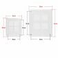 Plastic Dog Door Pet Flap for Small to Large Dogs Easy Installation Weatherproof