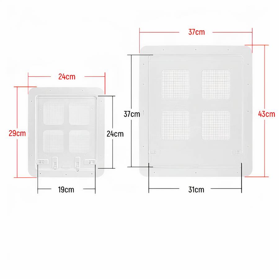 Plastic Dog Door Pet Flap for Small to Large Dogs Easy Installation Weatherproof