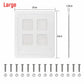 Plastic Dog Door Pet Flap for Small to Large Dogs Easy Installation Weatherproof