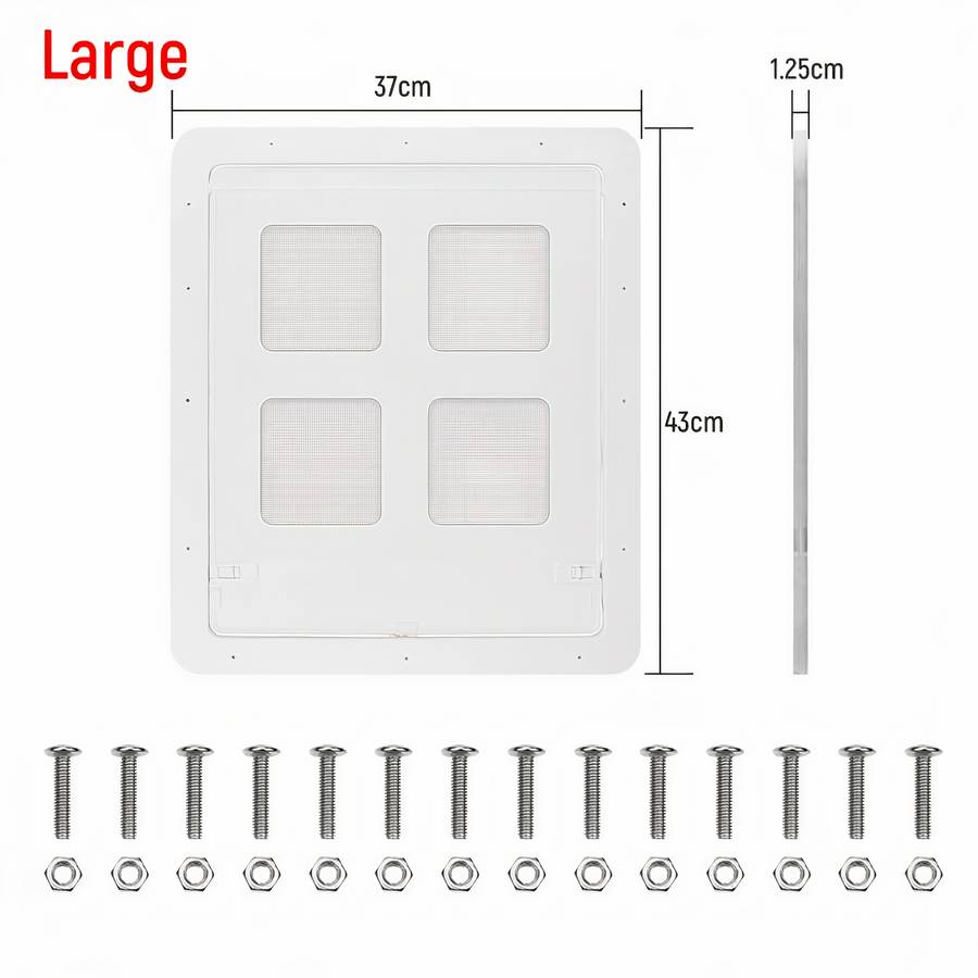 Plastic Dog Door Pet Flap for Small to Large Dogs Easy Installation Weatherproof