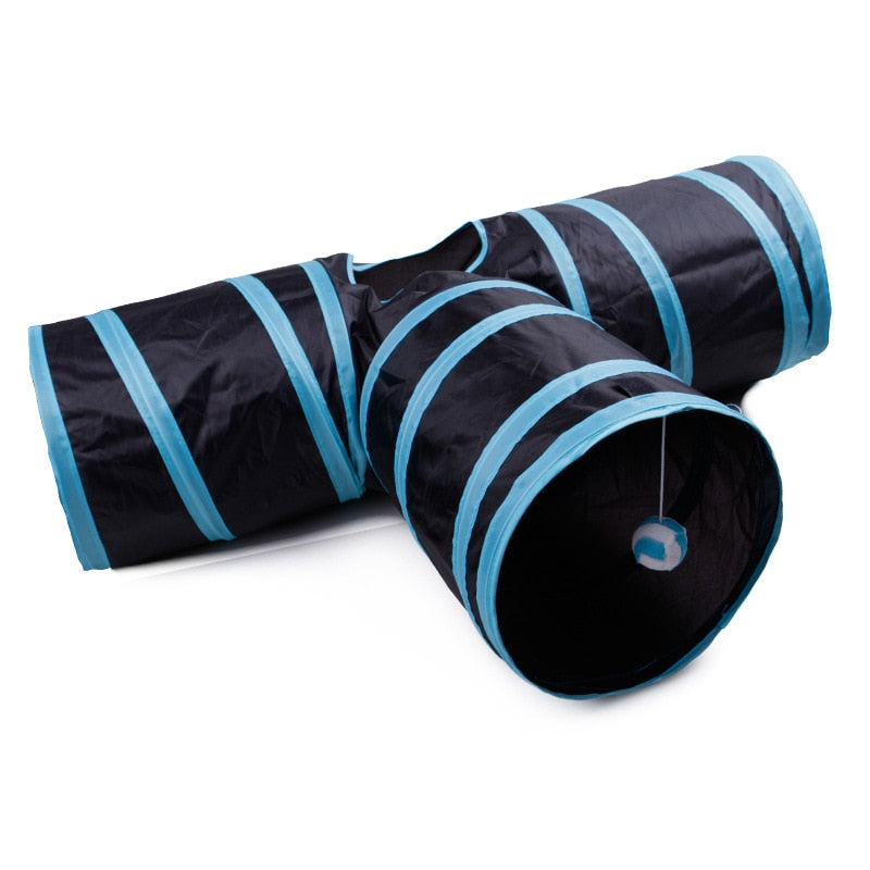 Cat Tunnel Interactive Play Toy Pet Hideaway for Cats Kitten