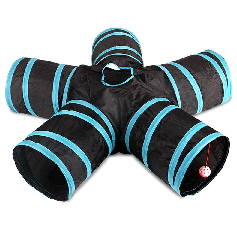 Cat Tunnel Interactive Play Toy Pet Hideaway for Cats Kitten