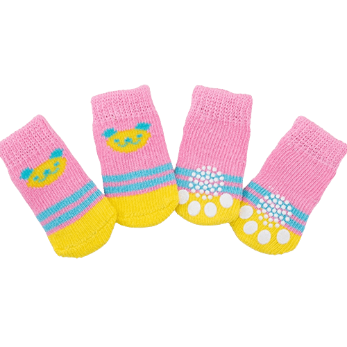 Dog Socks Pink Koala Cute Cozy Paw Protectors