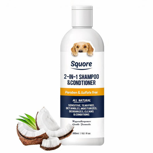Dog Shampoo Natural Gentle Formula for Sensitive Skin Grooming and Odor Control