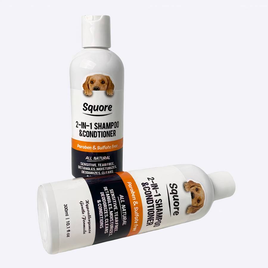 Dog Shampoo Natural Gentle Formula for Sensitive Skin Grooming and Odor Control