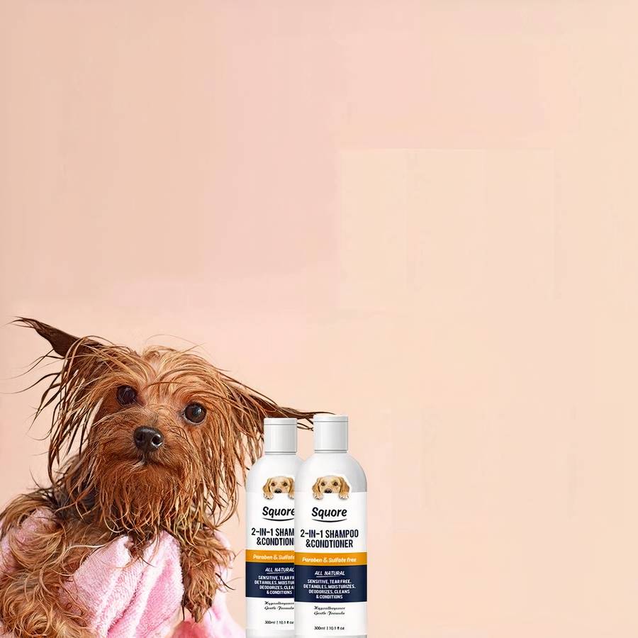 Dog Shampoo Natural Gentle Formula for Sensitive Skin Grooming and Odor Control
