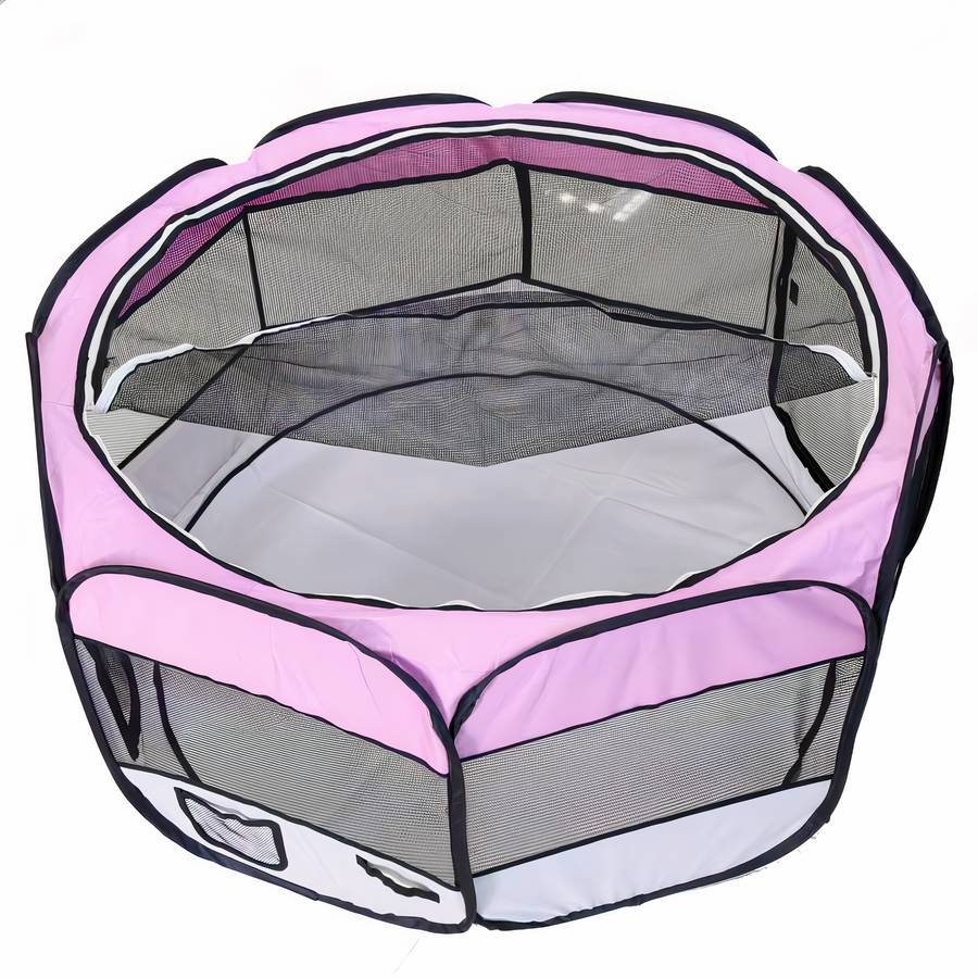 Foldable Octagon Dog Tent Portable Pet Shelter Outdoor Indoor Crate Canopy