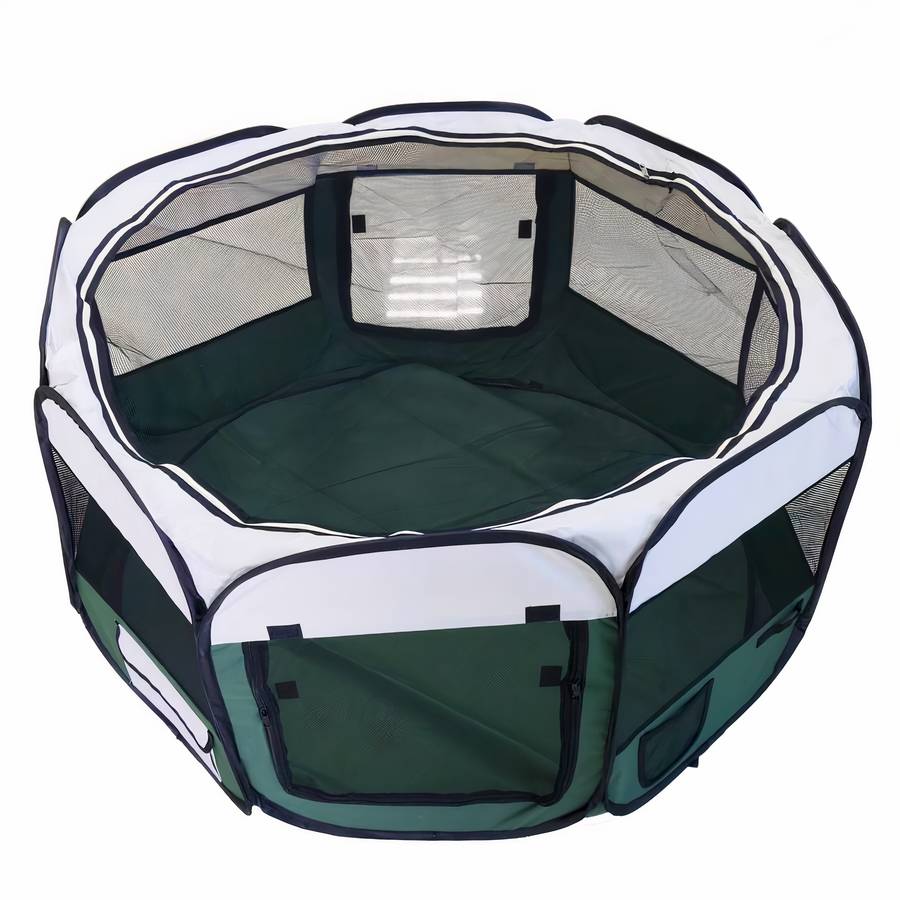 Foldable Octagon Dog Tent Portable Pet Shelter Outdoor Indoor Crate Canopy